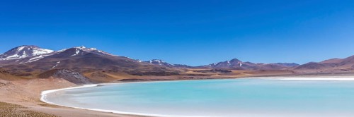 Atacama Desert, Chile. Salar Aguas Calientes. Lake Tuyacto. South America