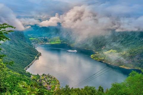 Geirangerfjord, Geiranger, Møre og Romsdal County, Norway