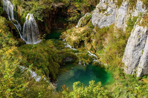 Sastavci Waterfalls in Plitvice Lakes National Park (Plitvi?ka Jezera), Croatia