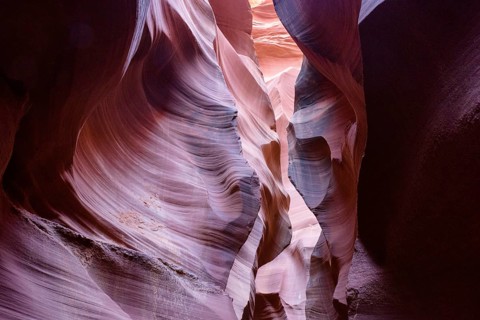 Antelope Canyon is a slot canyon in the American Southwest, on Navajo land east of Page, Arizona.