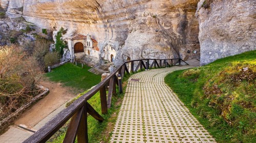 Hermitage of San Bernabé, Natural Monument of Ojo Guareña, Ojo Guareña Karst Complex, Las