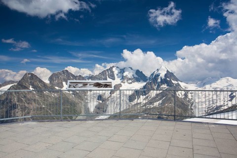 Mountain view from Piz Corvatsch (St. Moritz, Switzerland)