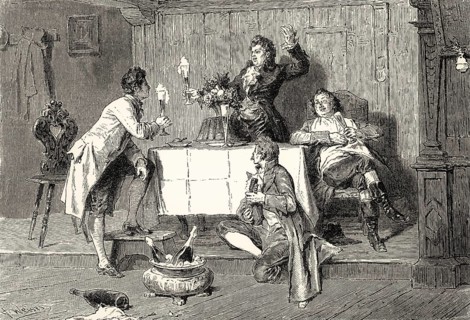 Scene from TISCHLIED, TABLE SONG, a poem by Johann Wolfgang von Goethe