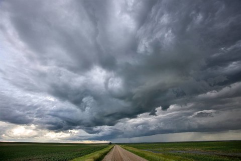 Prairie Storm Clouds Canada Saskatchewan Dramatic Summer