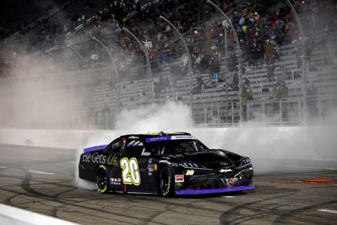 NASCAR Xfinity Series driver, ARIC ALMIROLA wins the DUDE Wipes 250 in Martinsville, VA, USA