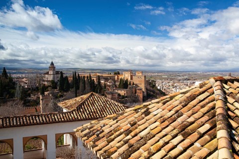 The Alhambra is a palace and fortress complex located in Granada, Andalusia, Spain. It was
