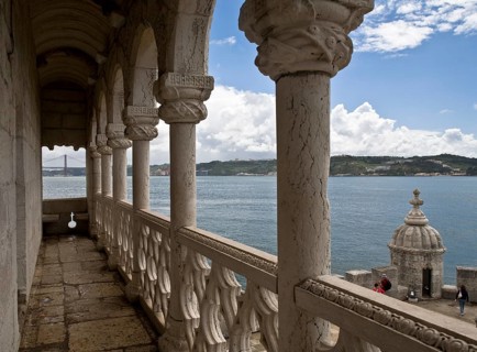 View from the loggia over the Rio Tejo