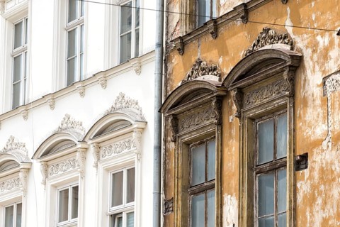 House facade in Krakow
