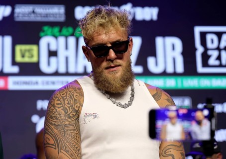 Jake Paul at Jake Paul vs. Julio Cesar Chavez Jr. Press Conference held at the Avalon in Hollywood,