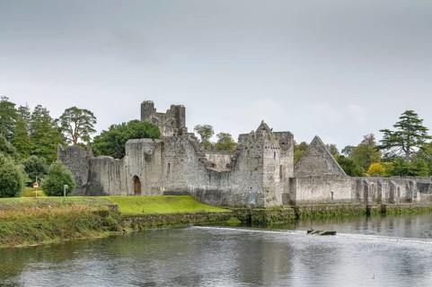Adare Desmond Castle ruins in Adare, County Limerick, Ireland