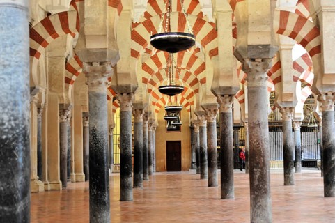 La Mezquita, Mosque, Cathedral of Cordoba, Cordoba, Andalusia, Spain, Europe, Elephant-like arches