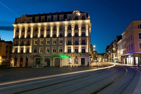 Jaude square in Clermont-Ferrand, Puy de Dome, Auvergne, France