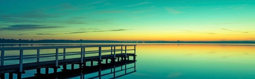 Beautiful sunrise at the Zwischenahner Meer
