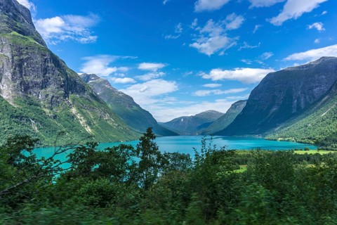 The Kjenndalsbreen is part of the Jostedalsbreen, one of the largest glaciers in Norway, and forms