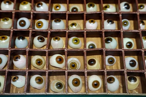 Painted plastic ocular prostheses, 20th century, Sa Bassa Blanca Museum (msbb) Yannick Vu and Ben