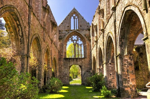 The ruins of Abbaye Maritime de Beauport, Paimpol, France
