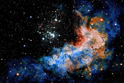 Space Background, Supernova Core pulsar neutron star. Elements of this image furnished by NASA