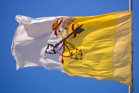 An image of the flag at Loreto Marche Italy