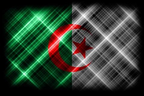 Algeria flag, national flag, modern flag background
