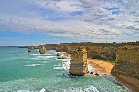 The Twelfe Apostels at the Great Ocean Road in the afternoon