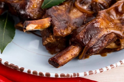Barbecued Pork Baby Back Ribs, lodz, poland