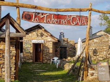 La Taberna de Gaia is a cosy restaurant in an semi-abandoned hamlet on the Camino, Foncebadon,