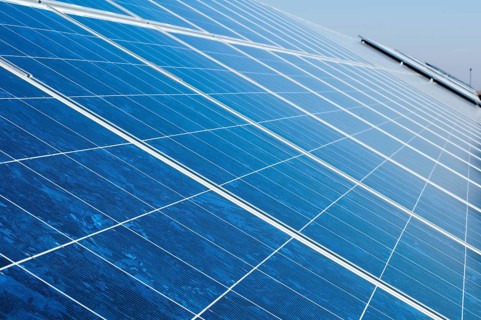 Solar photovoltaic panels. Solar park