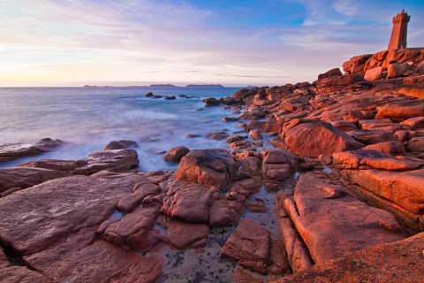 Men Ruz lighthouse, Côte de Granit Rose, Brittany