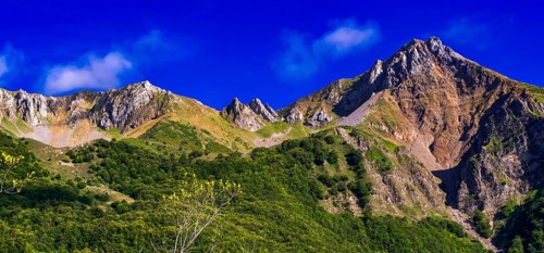 Mountains View from Route of La Braña de Mumian PR.AS-11, Somiedo Natural Park, Principado de