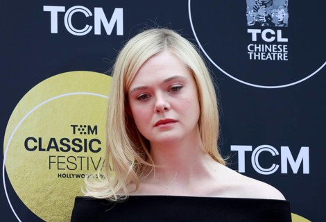 Elle Fanning at TCM Hosts Handprint And Footprint Ceremony Honoring Michelle Pfeiffer held at the