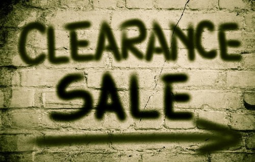 Clearance Sale Concept