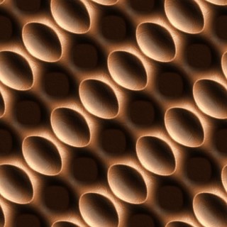 3D effect seamless background, wallpaper decoration brown leather pattern