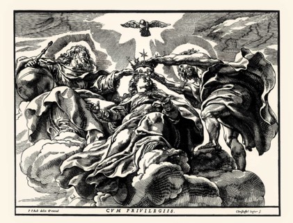 The Coronation of the Virgin, 1633, Christoffel Jegher after Rubens, digitally restored