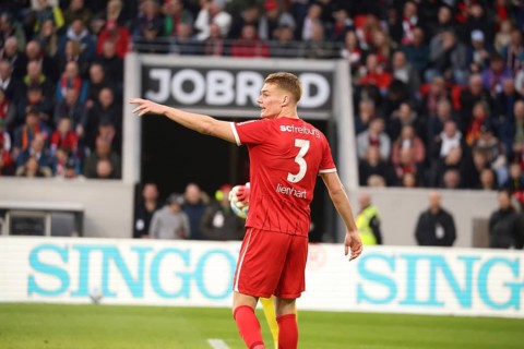 Philipp Lienhart (SC Freiburg) at the match of the 1st FBL: 24-25: 19th Sptg. SC Freiburg - FC