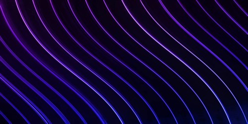 Neon Glow blue and purple lines on a dark background, Cyberpunk background