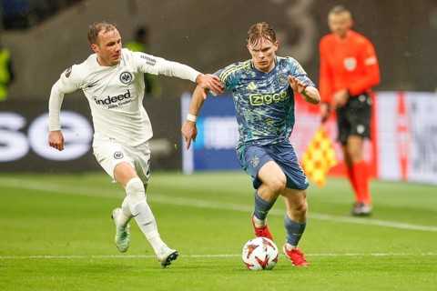 Football, Europa League, Round of 16 second leg, 2024/2025, Eintracht Frankfurt vs. Ajax Amsterdam,