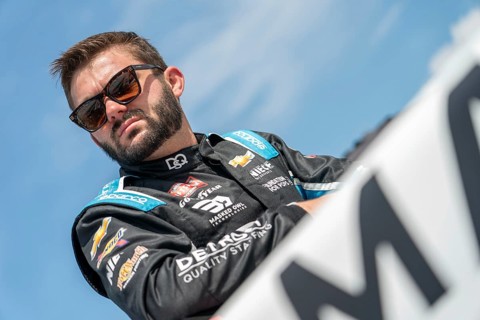 NASCAR Craftsman Truck Series driver, Bayley Currey takes to the track to practice for the Rackley