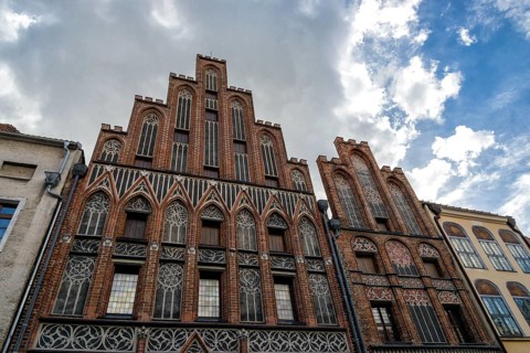 Historic old town centre of Torun in eastern Poland