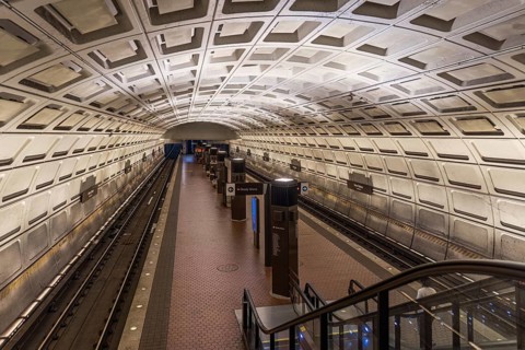 The Washington Metro is the 3rd busiest rapid transit system in the USA