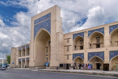 Kukeldash Madrasah in Bukhara city center, Uzbekistan