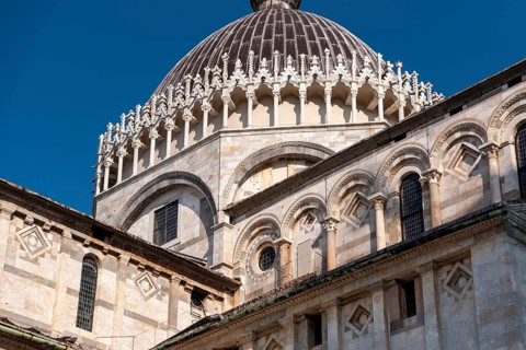 Cupola of the cathedral in Pisa, Italy