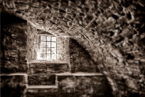 A cellar of an old castle, Germany