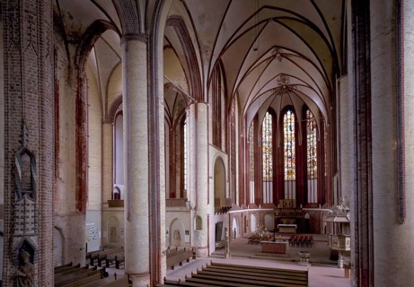View from the organ loft in east direction, former pilgrimage church, St., Sankt, Saint