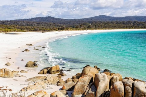 Cosy Corner is a picturesque location at Bay of Fires, Binalong Bay, Tasmania, Australia