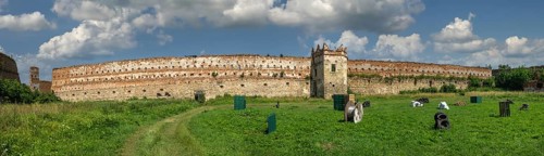 Stare Selo, Ukraine 10.07.2021. Stare Selo Castle ruins in Lviv region of Ukraine on a sunny summer