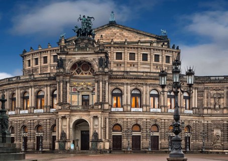 Semper Opera from outside in Dresden