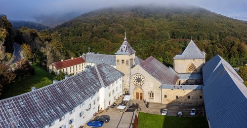Roncesvalles, Royal Collegiate Church of Santa María de Roncesvalles, Santiago's road, Navarra,