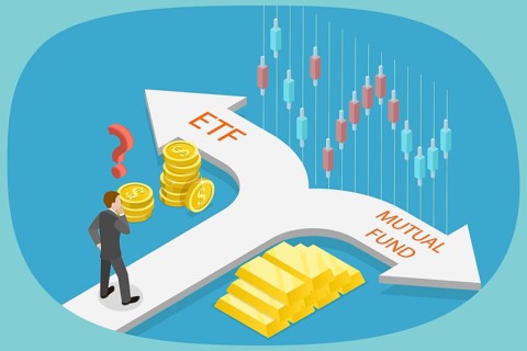 3D Isometric Flat Illustration of Exchange Traded Fund, ETF On The Stock Exchange To Invest In A