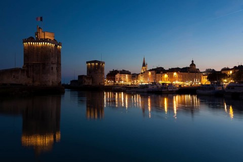 St. Nicholas and La Chaine towers, La Rochelle, Charente-Maritime, France