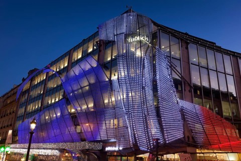 Publicis building, Champs Elysees, Paris, Ile-de-France, France